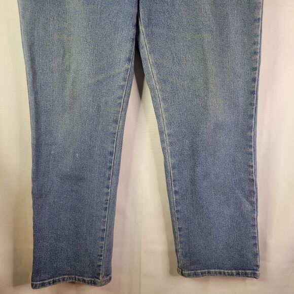 Style & Co Classic Cotton Blue Straight Leg Jeans - Picture 9 of 13